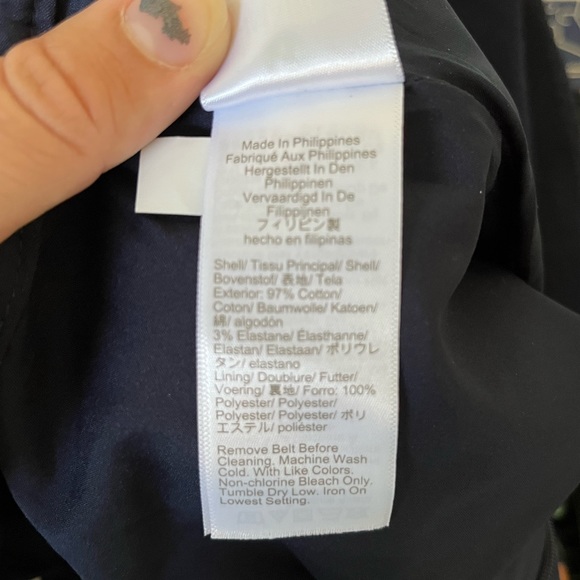 **donated** JCrew Dark Blue Pencil Skirt, size 8 - Picture 6 of 8